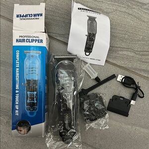 Professional Hair Clipper Kit - Black